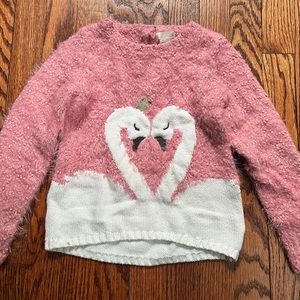 Nordstrom Swan Fuzzy Sweater